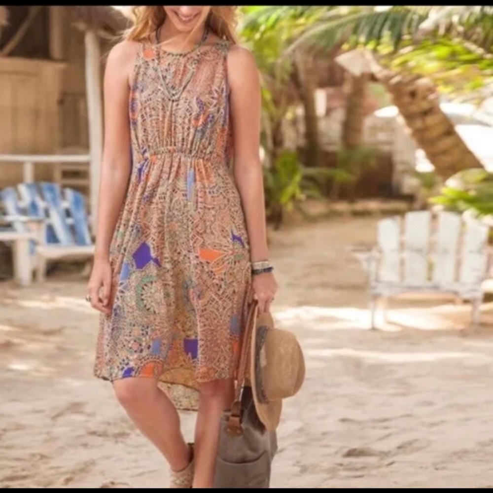 Sundance Dionna Chiffon Hi-Low Dress Paisley